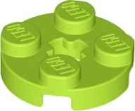 Lego Płytka Okrągła 2X2 4032 Lime Limonkowa 5szt N