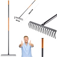 GRABIE KADAX DO LIŚCI DO TRAWY METALOWE Z TRZONKIEM WYTRZYMAŁE LEKKIE