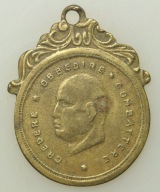 Włochy - medalik - Benito Mussolini - 22mm x 28mm