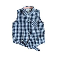 Koszula w kratkę bez rękawów H&M 170