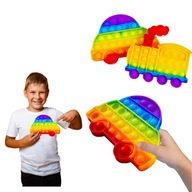 POPIT AUTO ZABAWKA SENSORYCZNA BĄBELKI POP IT ANTYSTRESOWA SAMOCHÓD