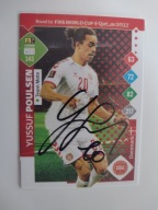 Karta panini autograf Dania Yussuf Poulsen Road to Qatar 2022