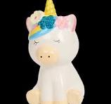 Skarbonka ceramiczna Jednorożec 19 x 14 x 15 cm