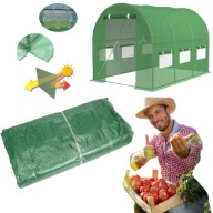 GRUBA FOLIA NA TUNEL FOLIOWY OGRODOWY SZKLARNIA WZMOCNIONA UV 2X3,5X2 7M2