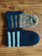 Kapcie wełniane męskie duży rozmiar Skarpetki ciepłe kapciuszki