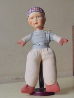 Stara lalka - papier mache.