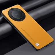 Etui dla Honor Magic 6 Lite Silikon Skóra PU Case Code Zółte Miodowe Yellow