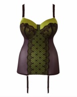 Śliczny gorset ANNA SCHOLZ EUR 95C LIME CHARC