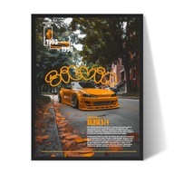 Nissan Silvia s14 Plakat/Obraz w Ramce 40x30cm Prezent dla faceta