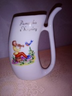 Pijałka porcelanowa Ćmielów KRUNICA Kubek do wody - wzór z krasnalami