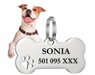 IDENTYFIKATOR ADRESÓWKA dla psa lub GRAWER KOŚĆ STAL NIERDZEWNA