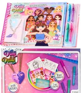 Kolorowanka z Naklejkami PROJEKTANTKA MODY Top Model +Naszyjniki BFF