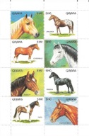 Guyana xx M262 fauna konie MNH VF 40euro