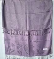 Pashmina szal apaszka motyle, frędzle 195x70