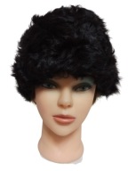 czapka damska futrzana MIĘKKA naturalne futro KOZIC 55/56 obniżka