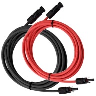 Kabel solarny EW 2x5m 4 mm2 z konektorami MC4 czarny/czerwony
