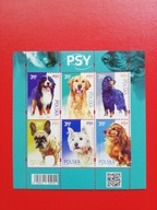 5208-5213 Blok 360 B czysty** Psy Perforacja