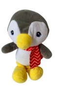 Maskotka SZARY PINGWIN W SZALIKU 21cm
