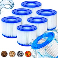 6x FILTR DO BASENU JACCUZI SPA WKŁADY FILTRUJĄCE ZESTAW BETWAY 60311