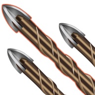 ZESTAW WIERTŁA DO SZKŁA PŁYTEK CERAMIKI GRESU 7SZT