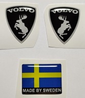 Naklejka wypukła 3D Szalony Łoś Volvo