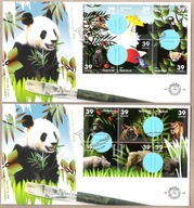 Holandia 2006, FDC 2kop. 12zn. zwierzęta zagrożone słoń tygrys lew żyrafa