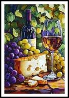 A2 PLAKAT DO KUCHNI JADALNI RESTAURACJI WINO SER WINOGRONA WINOROŚL