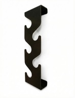 Wieszak na Ubrania Ścienny Nowoczesny Design LOFT Czarny Metal Przedpokój