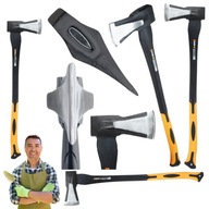 SIEKIERA ROZŁUPUJĄCA DO ŁUPANIA DUŻA TOPOREK Z KLINEM UNIWERSALNA 81CM