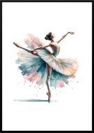 A2 59,4x42 PLAKAT OBRAZ BALETNICA TANCERKA TANIEC BALET SZKOŁA TAŃCA, NR 12