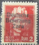 Włochy stary znaczek z nadrukiem ZARA (9/44