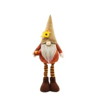 Krasnal z brodą i dynią 52cm dekoracja ozdoba jesienna boho