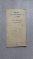 Mapa krajoznawcza Polski WOJEWODZTWO POZNANSKIE ... (1955)