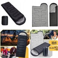 ŚPIWÓR TURYSTYCZNY kołdra ciepła MUMIA lekki duży 210x75 cm + POKROWIEC 2w1