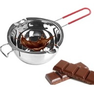 Garnek parowy 2-poziomowy stal nierdzewna indukcja + topienie 400ml