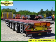 Naczepa platforma 13,60 m, ład. 30T -SAF, podłoga drewno, zamki na KONTENER