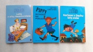 3 x LINDGREN - Pippi wchodzi na poklad + Lotta z ulicy Awanturnikow + Karls