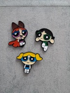 Pin przypinka broszka atomówki komplet 3szt