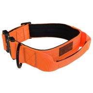 Obroża dla psa GoldenTail pomarańczowa mocna metalowe zapięcie uchwyt