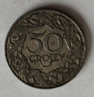 moneta Polska II RP 50 groszy 1938