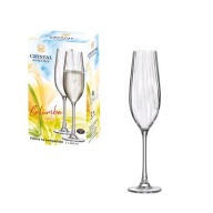 Kieliszki do szampana Bohemia Crystal bezbarwny 260ml 2 szt.