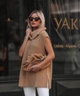 ZARA SWETER KAMIZELKA GOLF BEŻ BLOG R.S NOWY!