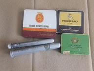 Blaszane pudełka po cygarach zestaw vintage - unikat