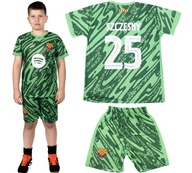 STRÓJ PIŁKARSKI SZCZĘSNY KOSZULKA+SPODENKI PEZENT NA DZIEN DZIECKA 170cm M