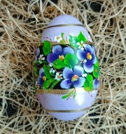 Pisanki ręcznie malowane wydmuszki gęsie wielkanocne decoracja wielkanocna