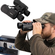 COMET PRO 20x50 Lornetka Turystyczna Myśliwska BAK-4 Czarna Zoom + GRATIS