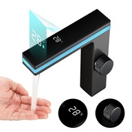 CYFROWA BATERIA DO UMYWALEK I ZLEWÓW STOJĄCA LED ŁAZIENKOWA NOWOCZESNA