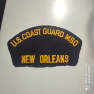 NASZYWKA USA MARYNARKA WOJENNA U.S.COAST GUARD MSO NEW ORLEANS 150 x 75 mm