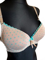 Piękny gładki biustonosz stanik delikatny push-up r. 75B