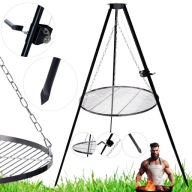 PALENISKO OGRODOWE STOJĄCE TRÓJNOŻNE STALOWY RUSZT GRILL BERDSEN 80CM